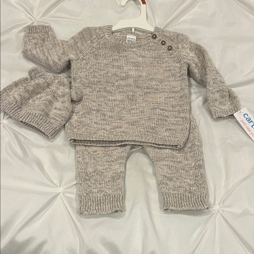 Carter's Heathered Knit Baby Outfit